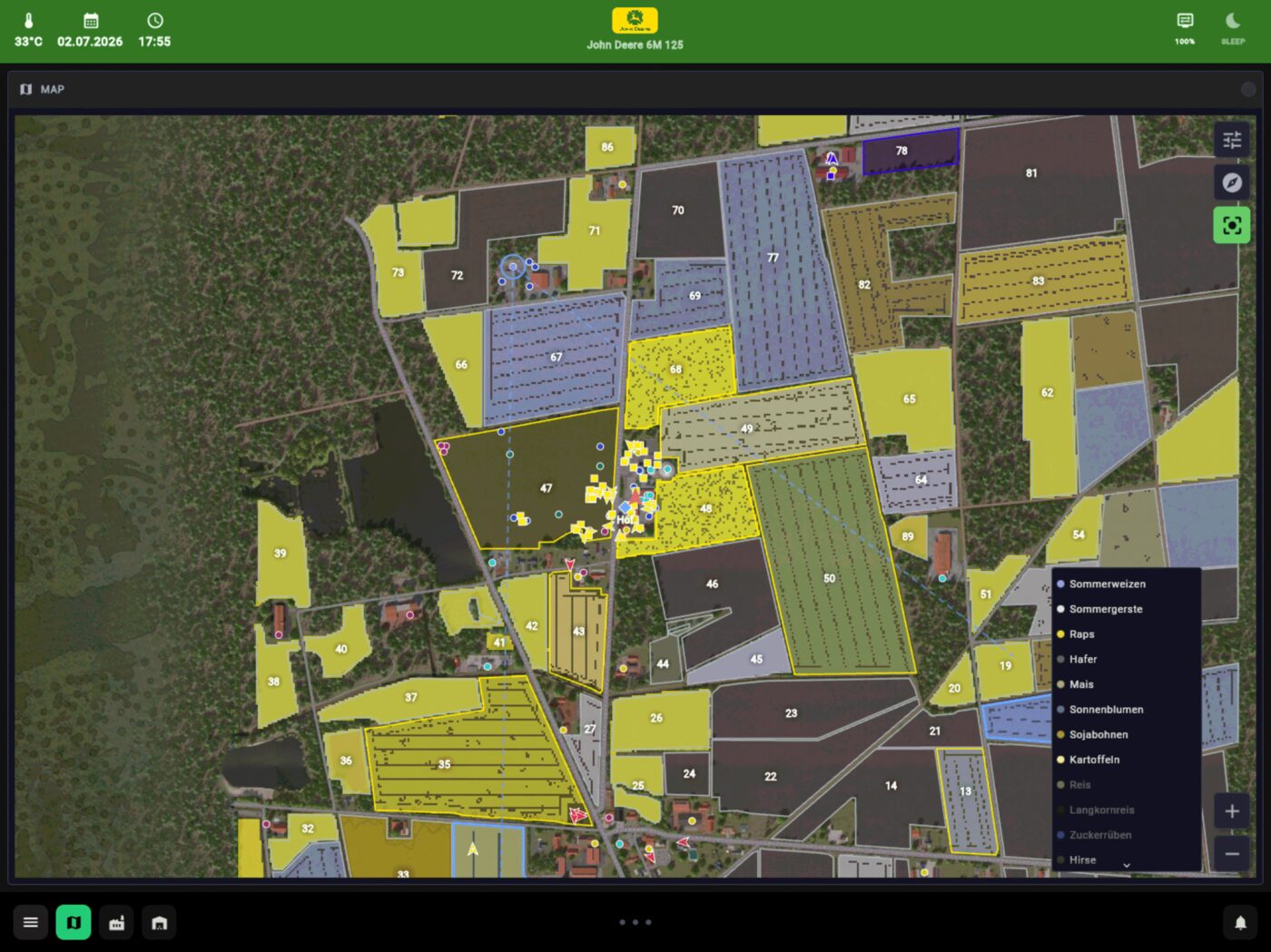 A map that knows your fields