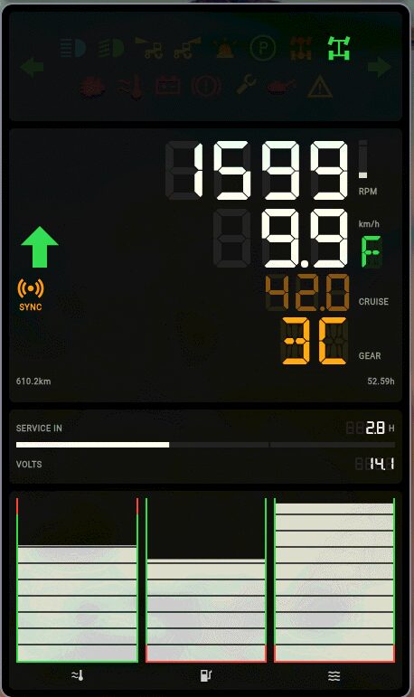 An instrument cluster from an old phone
